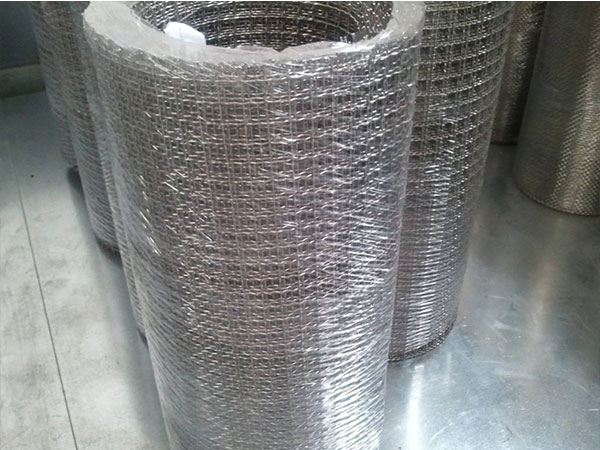 白钢轧花网图片2